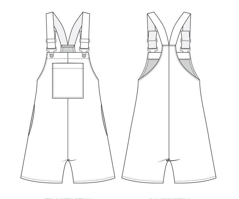 Latzhose / Latzkleid - Nähanleitung & Schnittmuster image number 9
