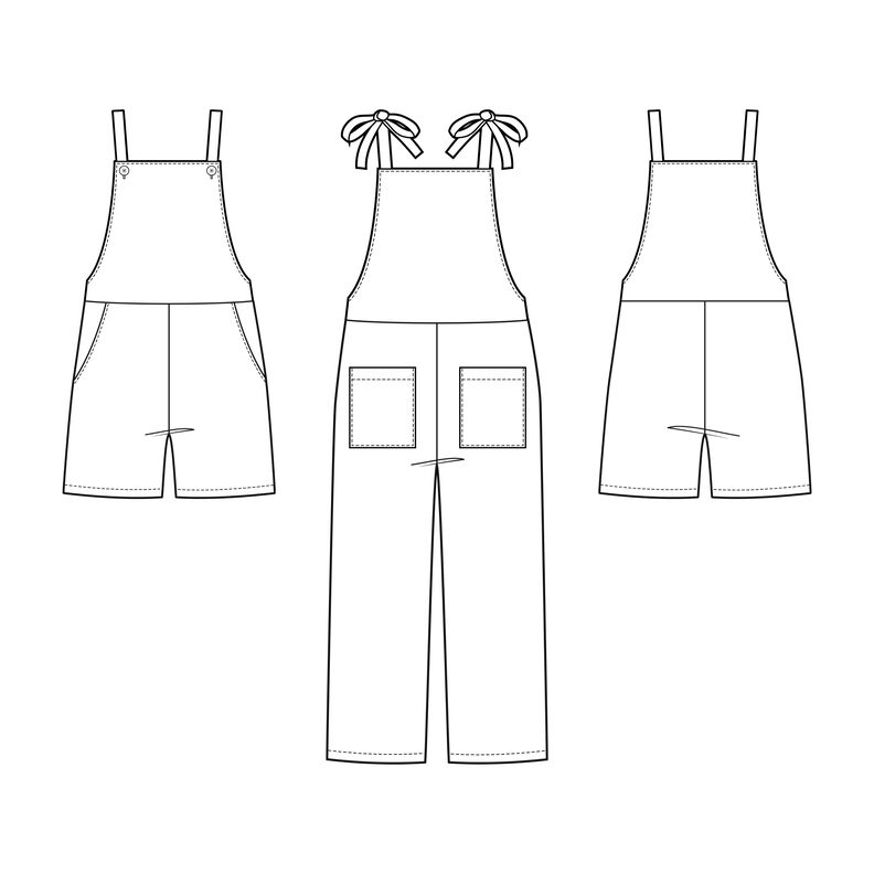 Kinder Latzhose Latzshorts viele Varianten JALAN ♥Gr. 92-164 image number 10