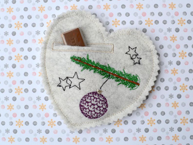 ITH Stickdatei Weihnachten 4er SET 13x13cm image number 3