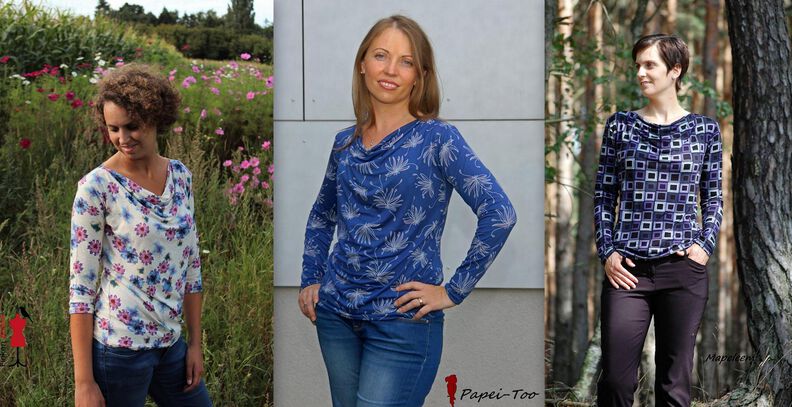 Ebook Wasserfallshirt CLARE Gr. XS-XXL image number 3