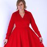 Kleid im 50er Stil mit weitem Rock und Kragen CALLA (34-58) thumbnail number 11