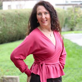 Wickel-Strickjacke - *Wrap MEE* - Gr.32-56 - A4+A0+Beamer
