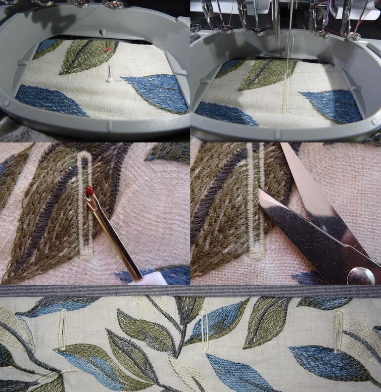 Knopfloch Stickdatei image number 2