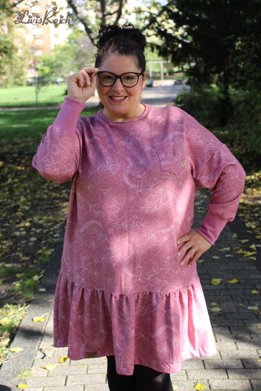 *Ladies Sweater Dress* Sweater, Hoodiekleid, Ballonärmel image number 10