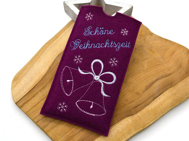 Stickdatei Schokoh&uuml;lle Weihnachten Glocke image number 4