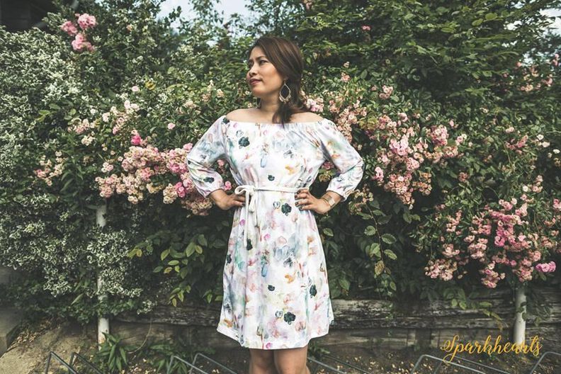  Off and Over-Shoulder Dress & Blouse / Schnittmuster Kleid image number 4
