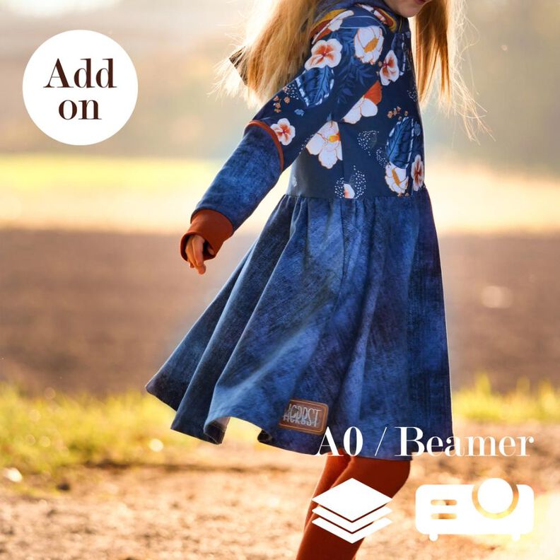 ADD ON !!! BEAMER + A0 - lovely hoodie / - dress 50-158  image number 1