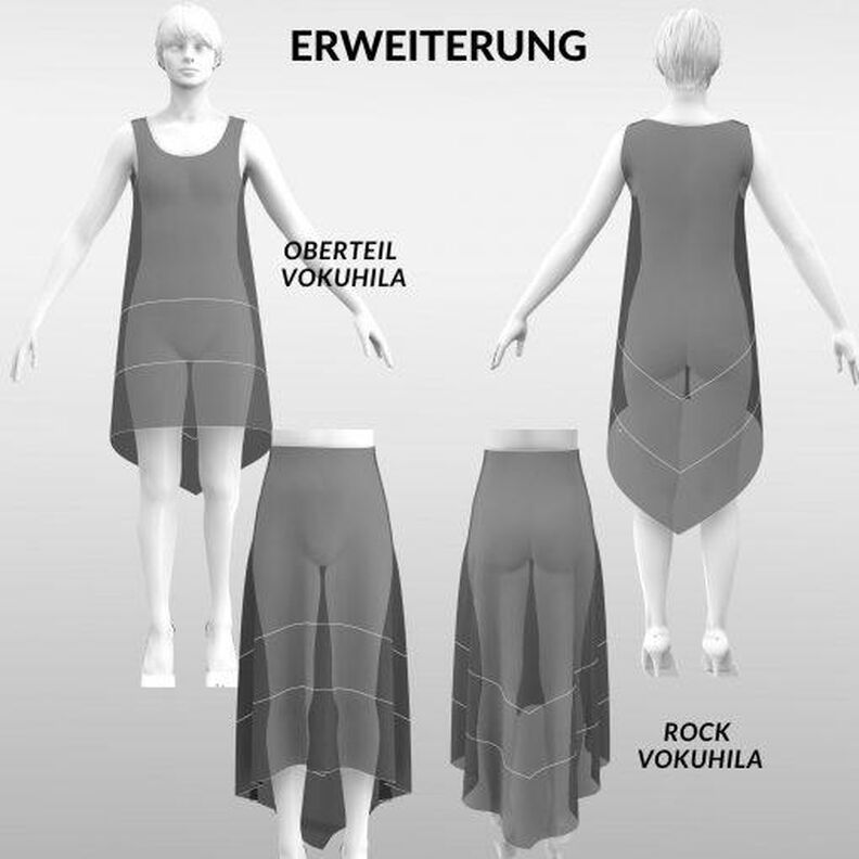 Laya – Schnitterweiterung - Vokuhila 32-52 image number 2