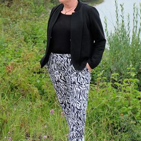 Damen Hose (32-52) OLINDA schmale Damenhose Schnittmuster