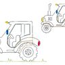 Traktor Doodle Stickdatei  thumbnail number 8