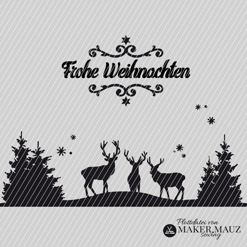 Plotterdatei Winterlandschaft Weihnachten image number 8