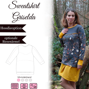 Damen Sweatshirt "Griselda" Ebook und Nähanleitung