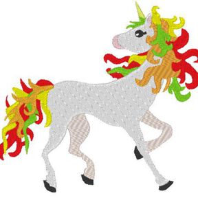 Stickdatei Einhorn von 10 bis 20cm