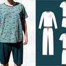 Pyjama Schlafanzug für Herren, Shirt und Hose Gr 44-60 A4+A0 thumbnail number 9