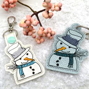  Stickdatei Schlüsselanhänger Schneemann Winter