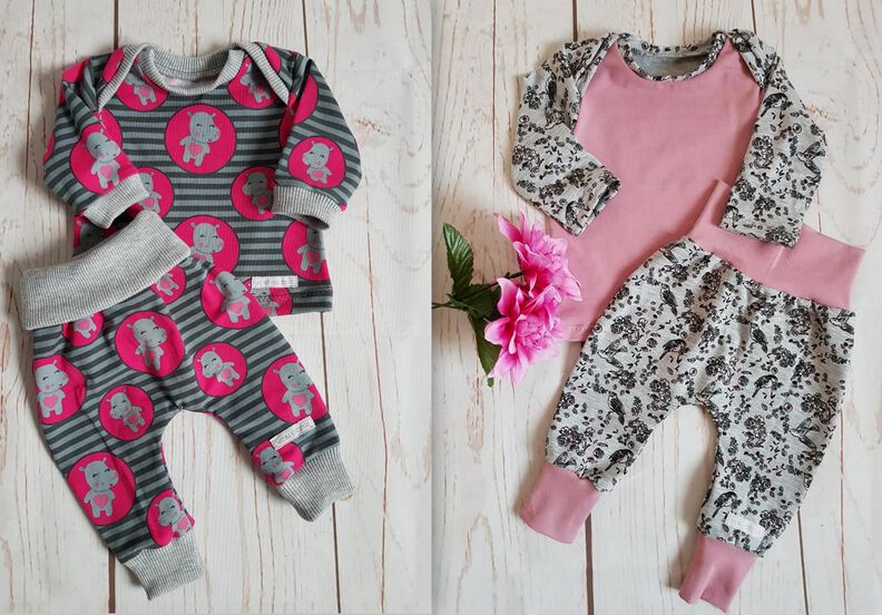 Newborn-Set LOU Hose+Shirt Gr. 50-92 icl. gratis Plottdatei image number 3