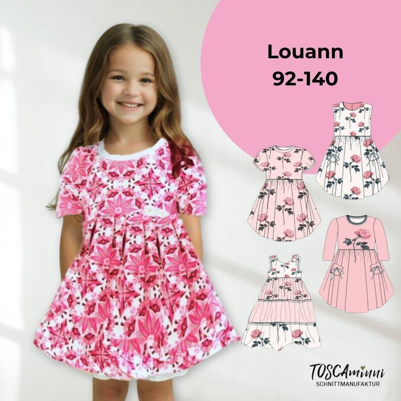 Kinderkleid Louann 2 Gr. 98-140 Schnittmuster image number 1