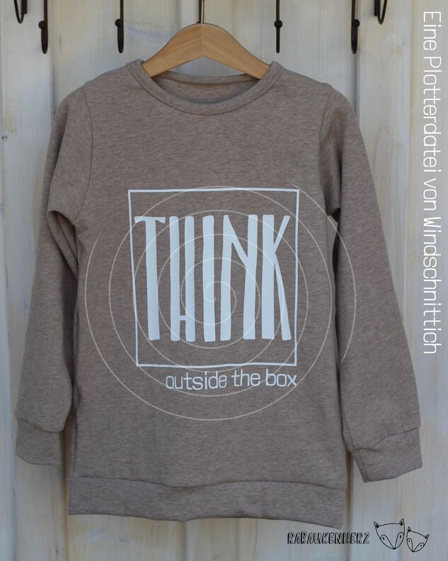 Plotterdatei - THINK outside the box - SVG, DXF, PNG image number 9