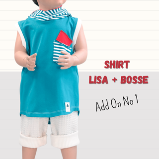  Shirt Lisa + Bosse Gr. 68-140 - Add On 1 ärmellos