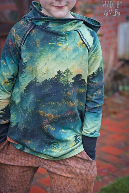 *Kids Raglan Hoodie* Longhoodie Hoodie image number 10