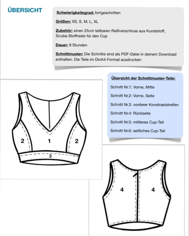 Oberteil #Tracy Nähanleitung und Schnittmuster (XS-XL) image number 7