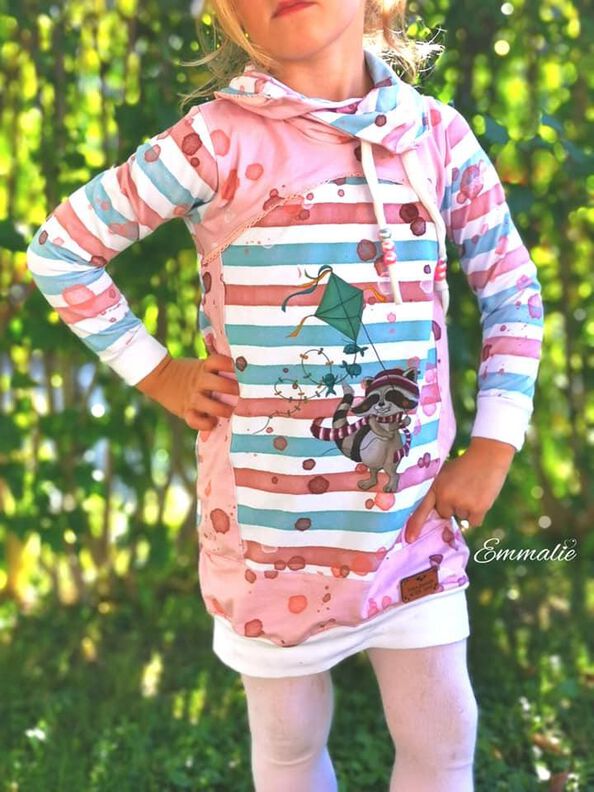 Panelino girls Longhoodie für Panelstoffe Gr. 86-164 image number 5