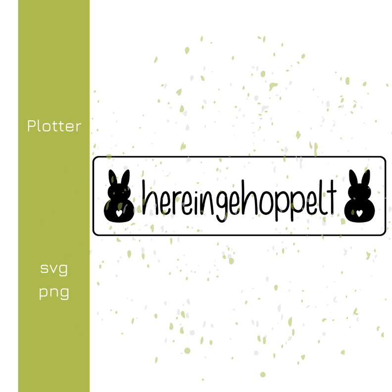 Osterhase hereingehoppelt Plotterdatei | DIY Hunger image number 3