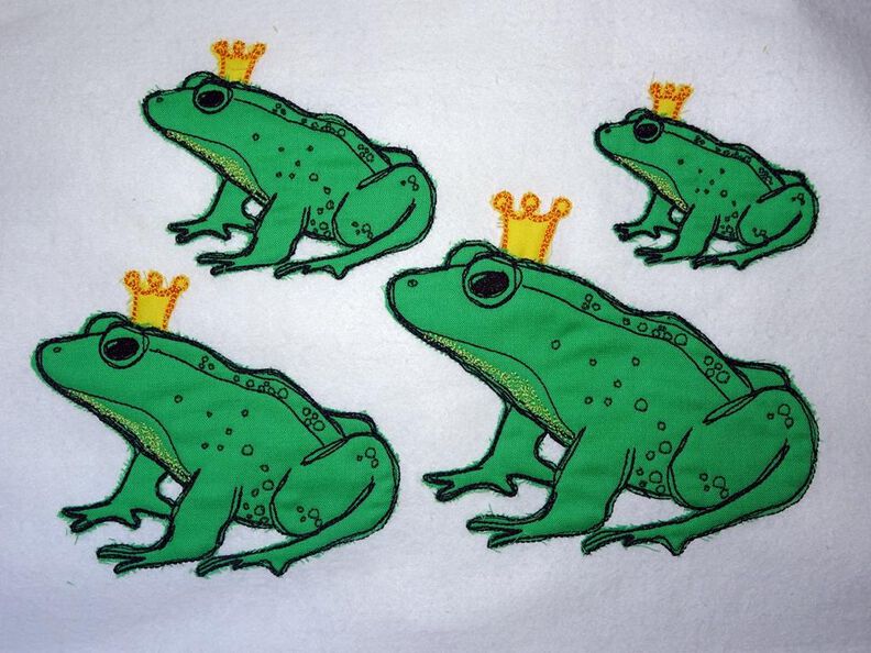 Scribble Kritzel Frosch Froschkönig Stickdatei Doodle image number 2