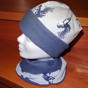 Wendebeanie + Schlupfschal nähen Anleitung 