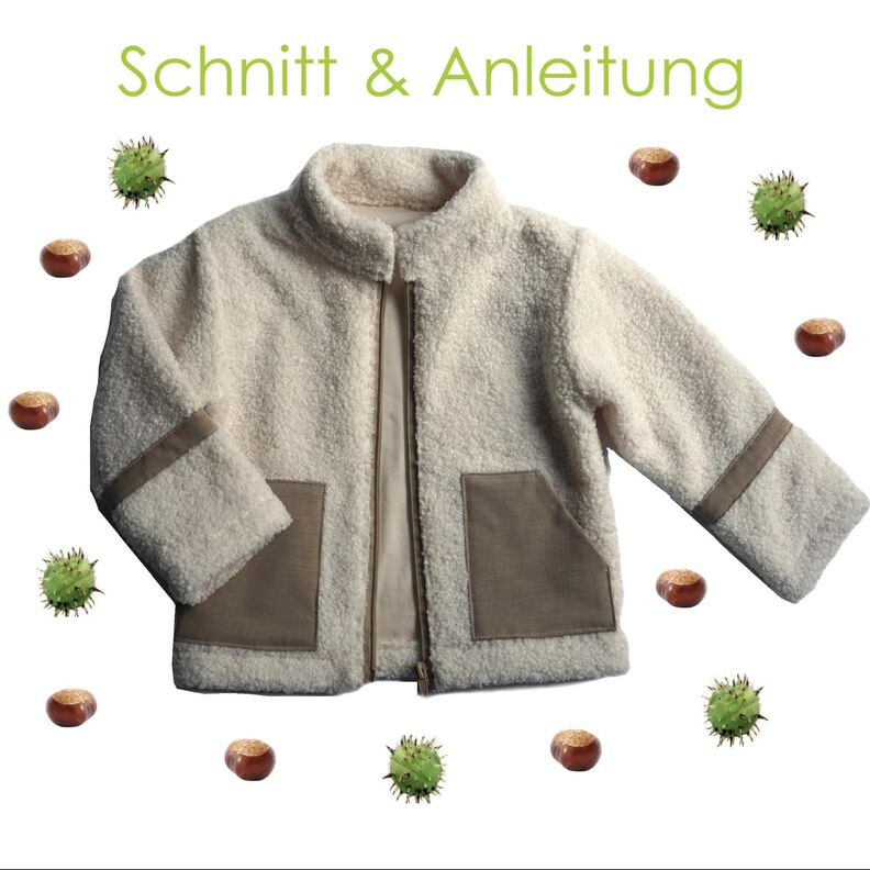 Schnitt und Anleitung gefütterte Teddyjacke Gr.80-140 image number 1