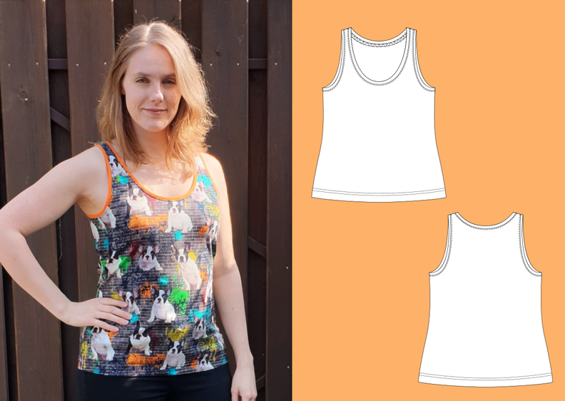 Tina - Basic Top Damen und Unterhemd, BU 80-116, A4+A0 image number 6