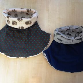  XXL Schlupfschal n&auml;hen Anleitung Halssocke         