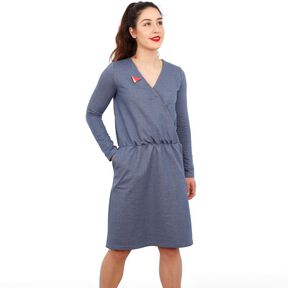 FRAU VILMA - Jerseykleid in Wickeloptik XS-L