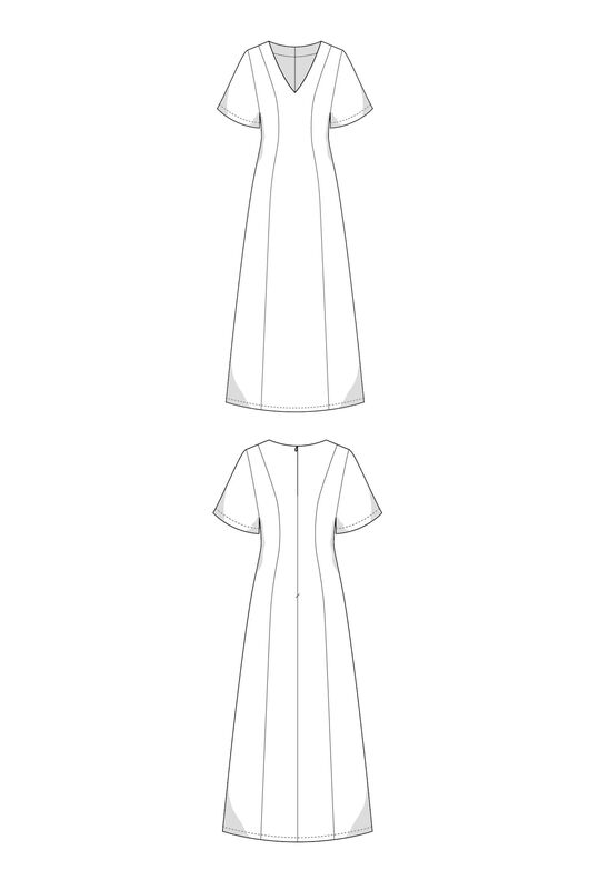 Schnittmuster nach deinen Maßen für ein Midi-Kleid image number 9