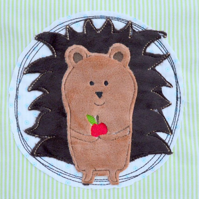 Stickdatei Igel doodle verschiedene Gr&ouml;&szlig;en image number 1