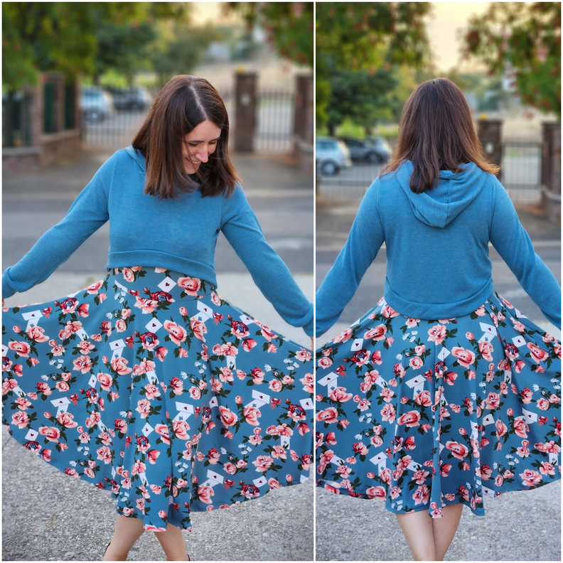 Becky Gr. 32 bis 48 Set aus Crop-Oberteil und Drehkleid image number 5
