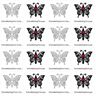 Stickdatei Schmetterling Linie Schnörkel Blumen Silhouette thumbnail number 6