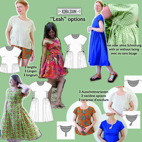 Sommerkleid mini/ midi oder Top mit Schnürung Gr. 32-60