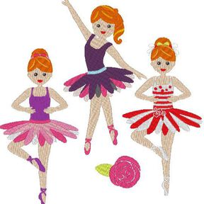 Ballerina Stickdatei Ballett 
