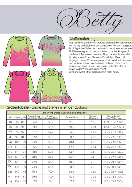 Betty Shirt Gr. 80 bis 152 image number 2
