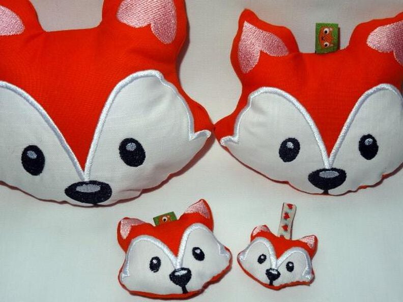 Stickdatei Fuchs Ith Kissen Anhänger image number 2
