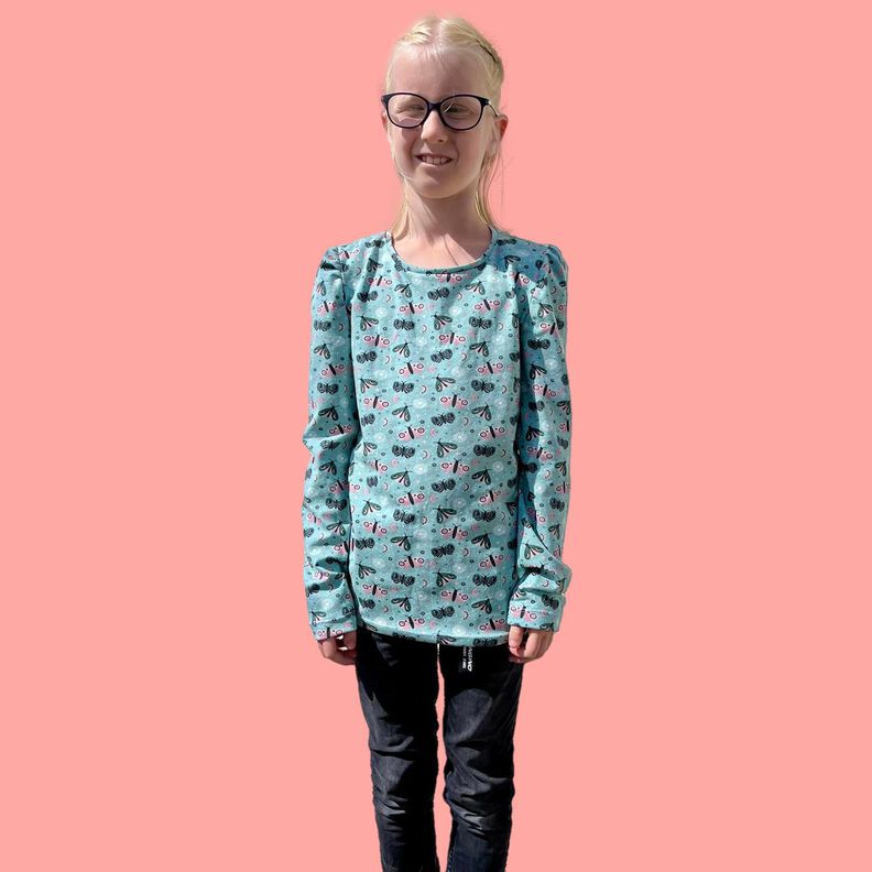 Mädchen Shirt Easy Puffärmel kurz & lang TRENDI ♥ Gr. 92-164 image number 9