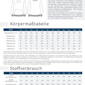 Hoodie Kinder –  Schnittmuster Gr. 110-176 – Boston
