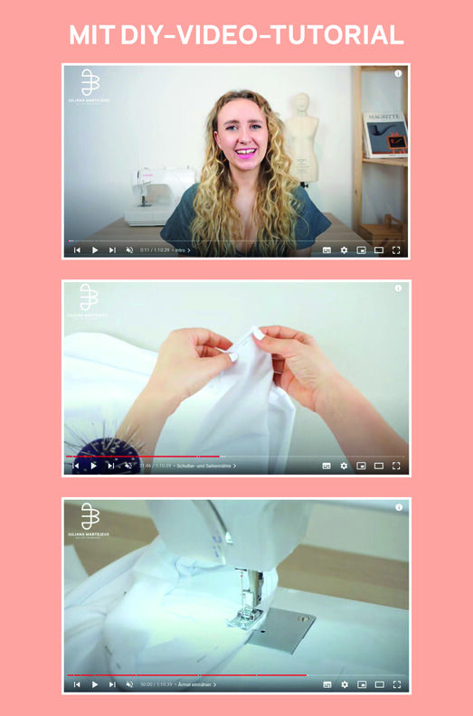 Oversized T-Shirt Schnittmuster mit Videoanleitung XS-XXXL image number 8