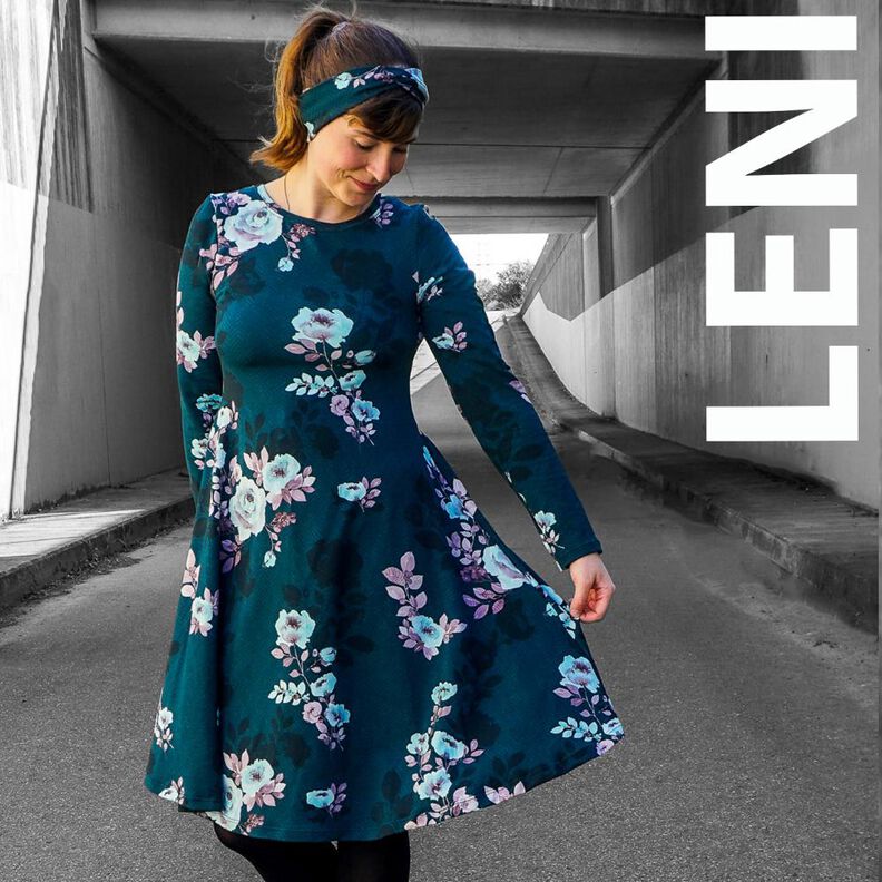 Mein Kleid LENI GR. 34 BIS 46 mit Beamerdatei image number 1