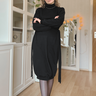 Midi Sweatshirtkleid  | Kleid mit Bindedetails | Linnea thumbnail number 4