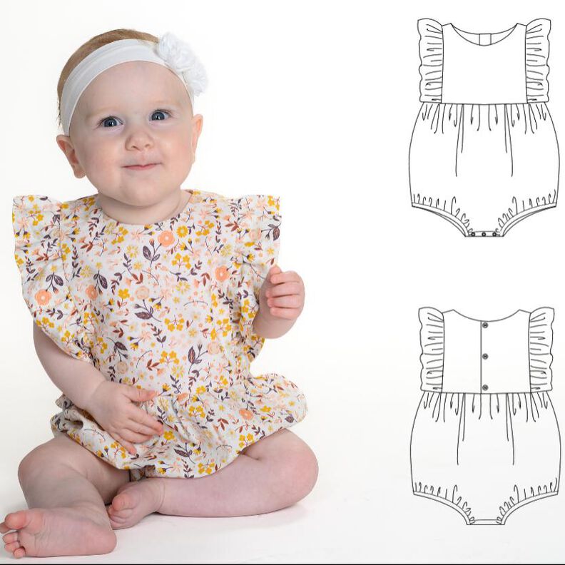 CHIARA Baby-Bloomer / Kurzoverall Schnittmuster  image number 1