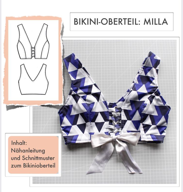Bikini-Oberteil #Milla Nähanleitung und Schnittmuster  image number 7