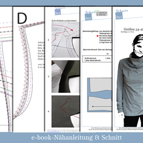 Shirt Matera Wasserfall Schnittmuster Damen 34-48