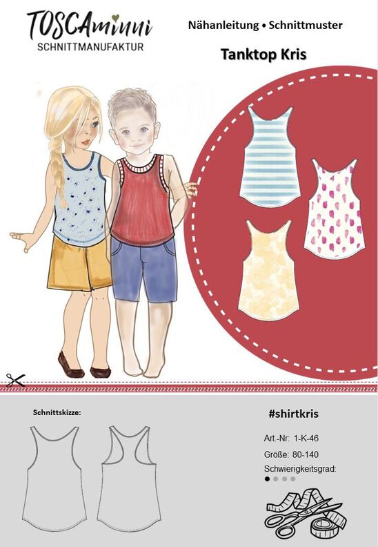 Schnittmuster Tanktop Kris (unisex) Gr. 80-140 image number 5